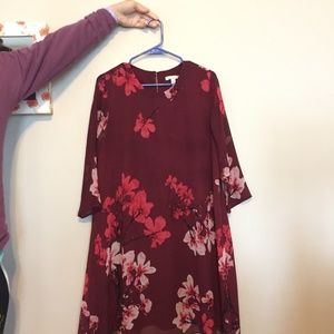 Floral dress that flows when you move